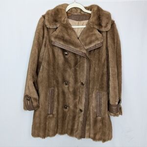 Vintage Elegant Faux Fur Coat